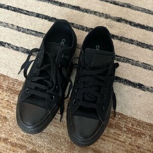 All Black Women's Converse - like new